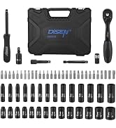 DISEN 64pcs Impact Socket Set,1/4