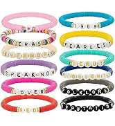 FRMARCH 12PCS Eras Bracelets Beads Jewelry Tour Set Lover 1989 Reputation Friendship Bulk TS Insp...