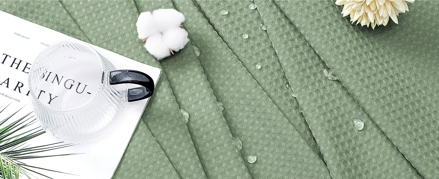 sage green shower curtain