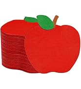Whaline 100 Pack Back to School Napkins Red Apples Disposable Paper Napkins School Season Apples ...