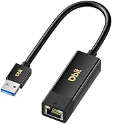 DBIT USB 3.0 to Gigabit Ethernet LAN Network Adapter, RJ45 Internet Adapter Compatible with MacBo...