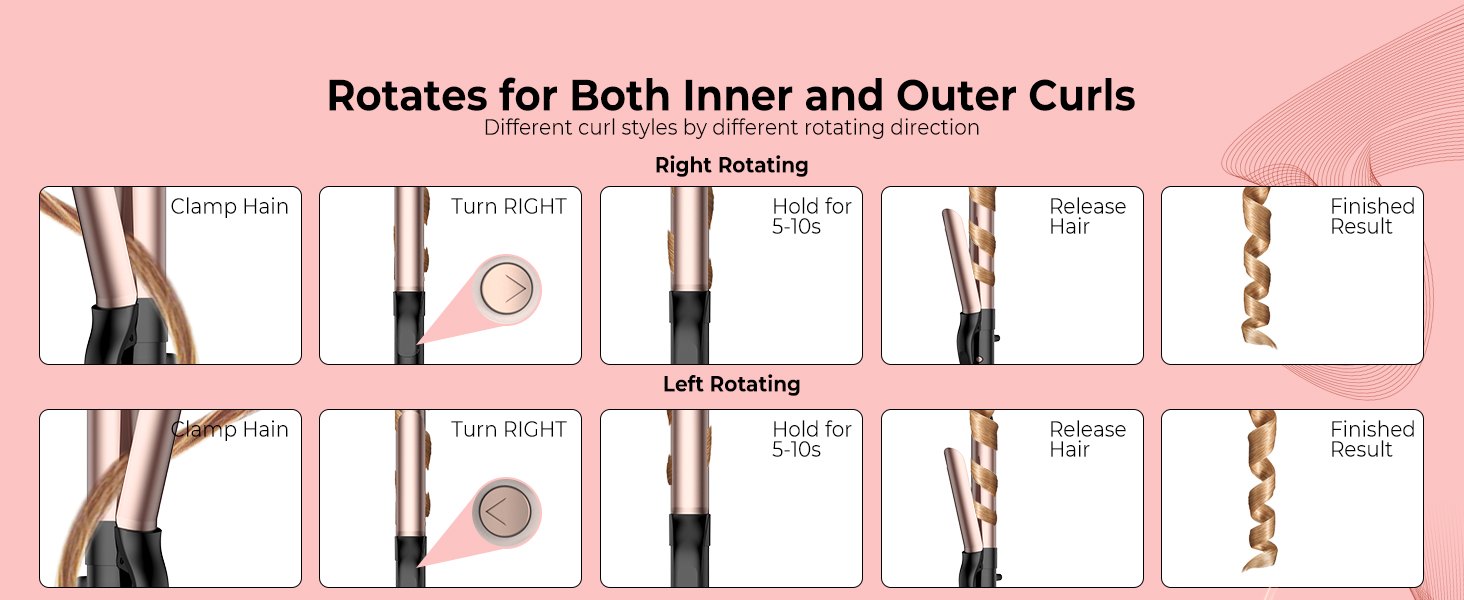 rotating curling iron