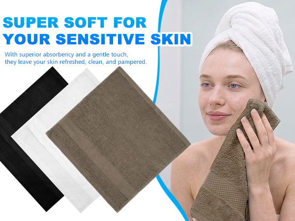 100% Cotton Wash Cloths