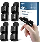 Finger Splint, 4pcs Finger Brace Support Stabilizer for Index, Middle, Ring Fingers Straightening...