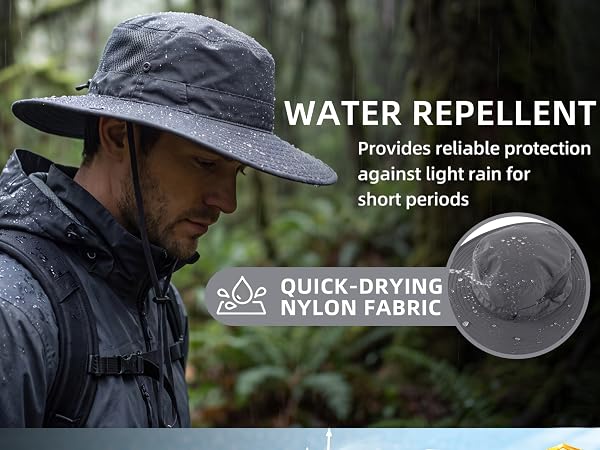 Connectyle sun hat for men mens bucket hat for women wide brim sun hat safari fishing hat for men