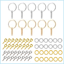 Our electric punching tool kit including all the keychain making supplices