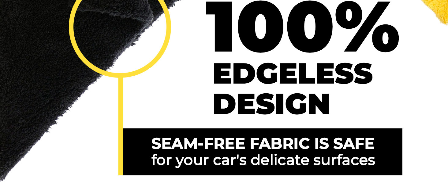 Super Soft Drying Edgeless Microfiber Towels for Cars Detailing Buffing