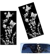 YAWUROU 2 PCS Car B Pillar Stickers, Waterproof Butterfly Design Automotive Door Pillar Decor Dec...