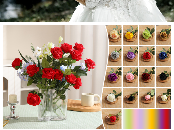 12pcs red roses
