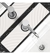 SpaceHacks Stone Faucet Mat for Kitchen Sink - Fast Drying Diatomite Stone Drying Mat, Textured D...