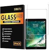 SIBEITU 2 Pack Screen Protector for iPad 6th Generation 9.7 Inch 2018 2017, HD Clear 9H Hardness ...