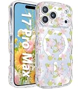 Solanaluna Compatible with MagSafe Magnetic Case for iPhone 17 Pro Max Aesthetic Clear Pastel Pal...