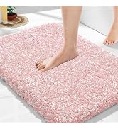 Yimobra Bathroom Rugs Non Slip Washable 24x17, Ultra Soft and Water Absorbent Bath Mats, Plush Fl...