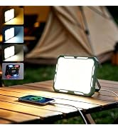 UMLAEN Camping Light Rechargeable Lantern for Power Outages,Waterproof Camping Essentials with 4 ...