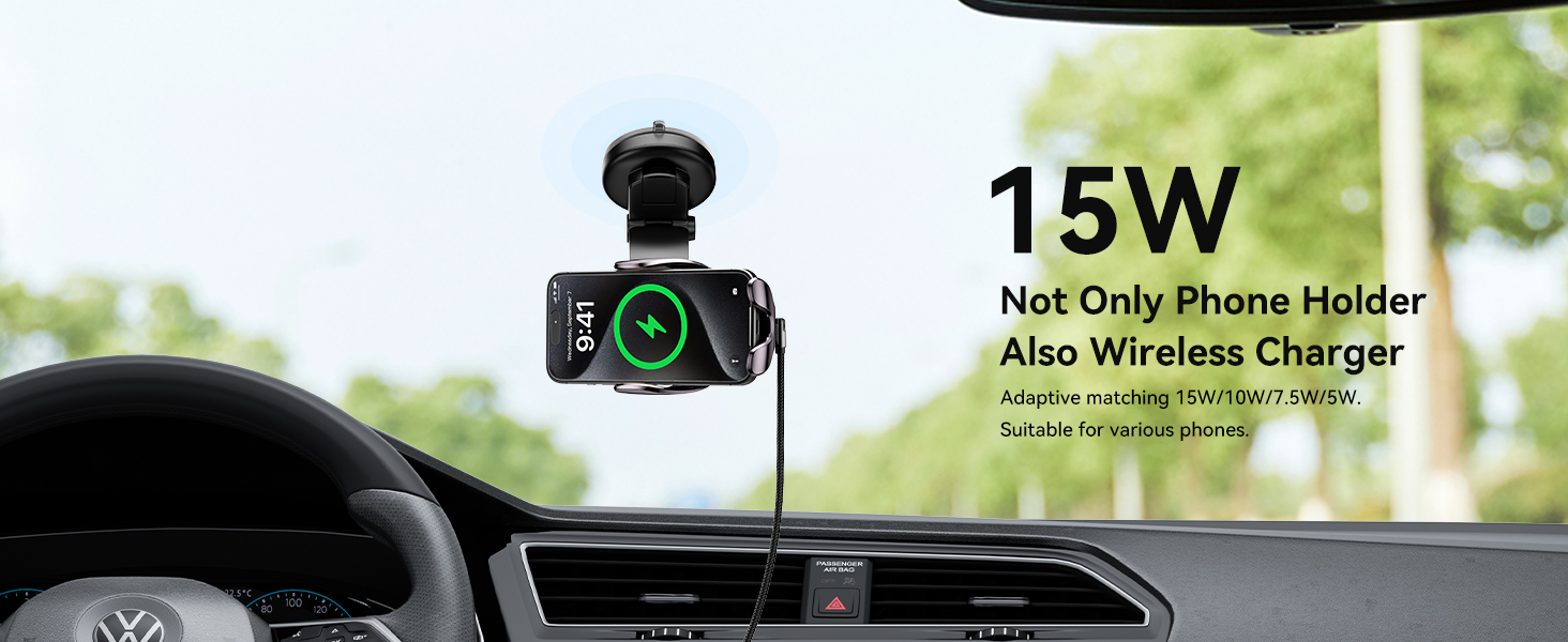 wireless car charger mount