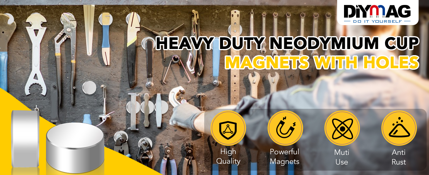 DIYMAG 40x20mm Super Strong Neodymium Disc Magnet