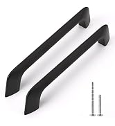 10Pack goldenwarm Black Cabinet Pulls Black Cabinet Handles 5in Kitchen Cabinet Pulls Matte Black...