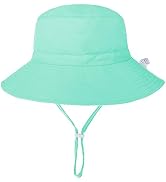 Baby Sun Hat UPF 50+ Sun Protective Toddler Bucket Hat Summer Kids Beach Hats Wide Brim Outdoor P...