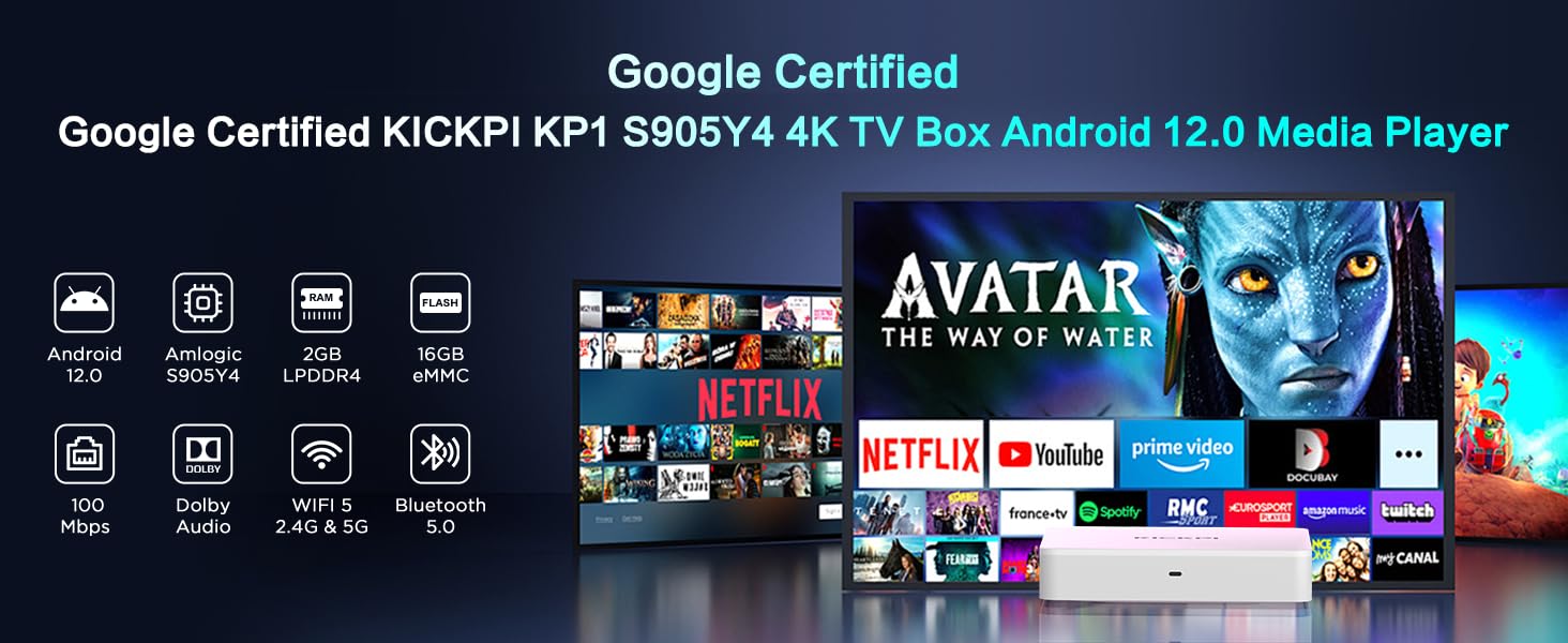 KICKPI KP1 S905Y4 4K TV Box
