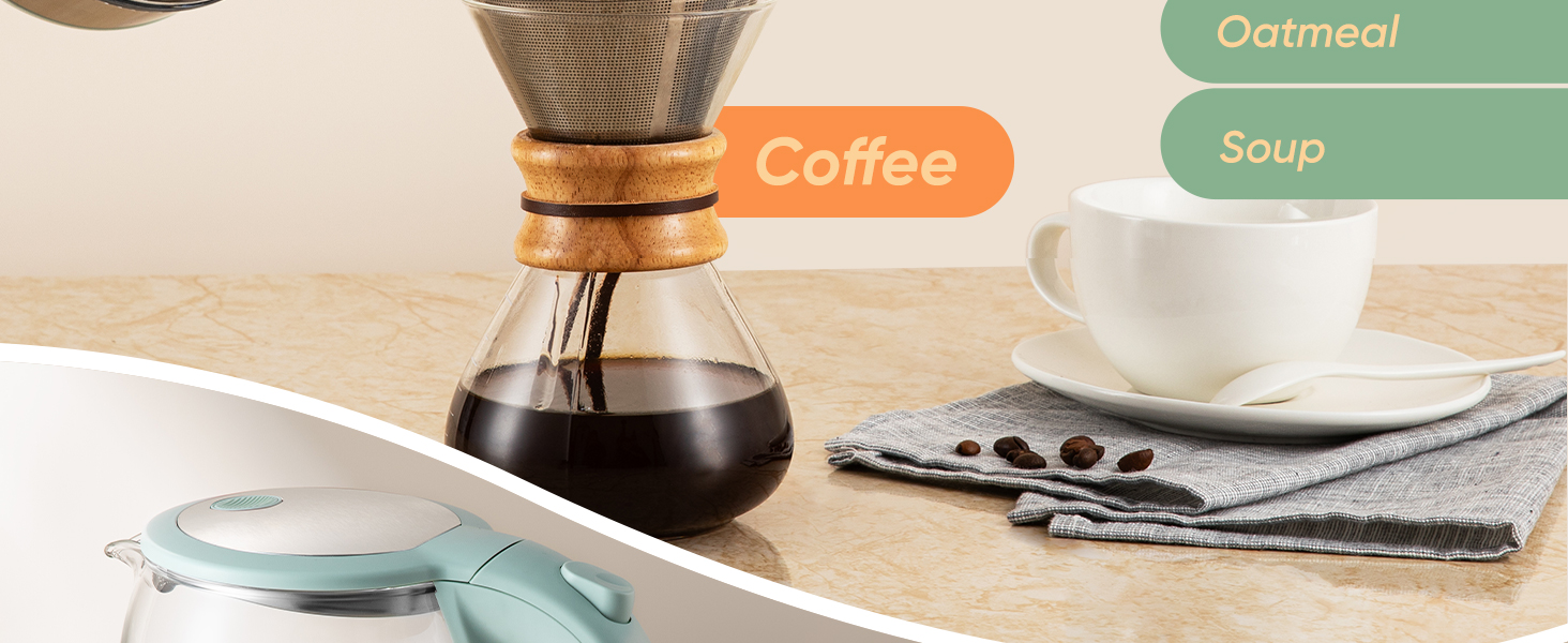 convenient design makes brewing easy