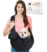 Vokvaktak Pet Carrier Sling for Small Dogs and Cats, Dog Carrier Sling with Adjustable Thick Padd...