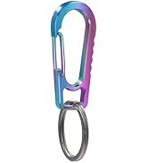 Titanium Heavy Duty Keychain Carabiner, EDC Key Clip Anti-Lost Quick Released Backpack Hook