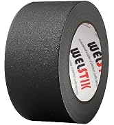 WELSTIK Black Gaffer Tape 2 Inches x 33 Yards, No Residue, Non-Reflective,Waterproof, Can be Torn...