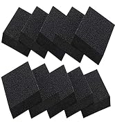 Qovydx 10 Pack Carborundum Sponges Elite Emery Sponge Pots Cleaning Pads Carborundum Brush Rust S...