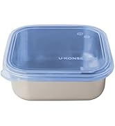 U Konserve Stainless Steel Food Storage Bento Box Container, Leak Proof Silicone Lid Dishwasher S...