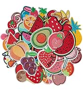 CXWLJL 40PCS Fruit Patches, Fruit Iron on/Sew on Patches Applique for Clothes, Dress, Hat, Jeans,...