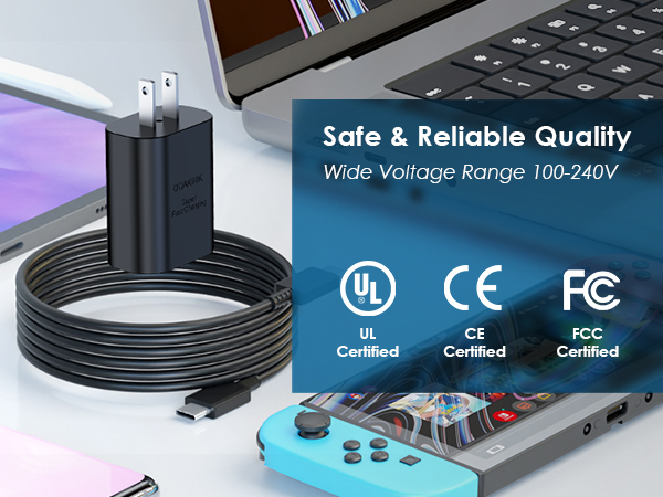 usb c charger block & cable for samsung