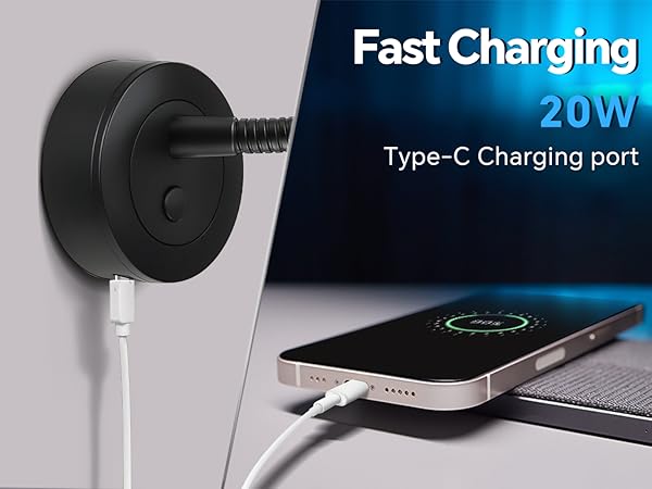 Fast charging 20W Type-c charging port