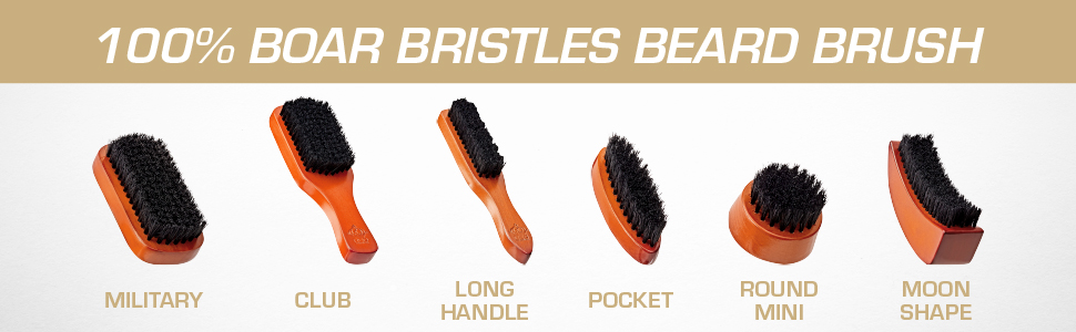 100% Boar Bristles Beard Brush