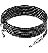 Tnlaile Guitar Cable 10ft, TS 1/4 Inch Straight to Straight Instrument Cable, Braided AMP Cord fo...