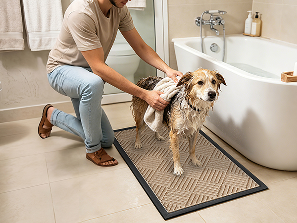 bathroom dog mat