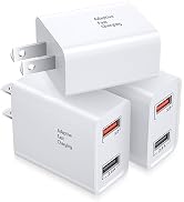 USB Charger Block, 30W Dual Port USB Fast Wall Charger Charging Block | Quick Fast Charge 3.0 Pow...