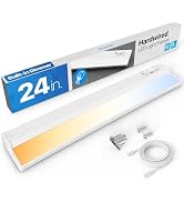 Hardwired Under Cabinet Lighting, 24 Inch 14W LED Under Cabinet Lights, Linkable up to 20 Units v...