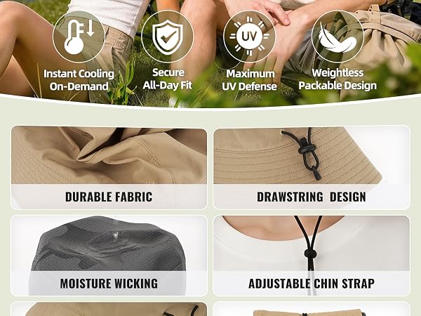 woman bucket hat