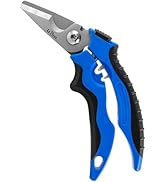 LABEAR- 7" Angled Electricians Shears, Multi-function Wire Cable Cutting Shears