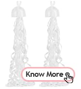 Battife 9Pack Streamers Poppers - White Hand Throw Confetti Poppers, No Mess Paper Crackers for B...