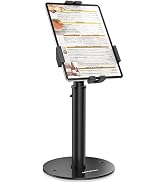 AboveTEK POS Tablet Kiosk Stand - Universal Tablet Locking Mount for 7.9"-11" Devices, 360° Swive...