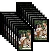 JCJMY 18 Packs 4x6 Picture Frames Black, 4x6 Frames Bulk, Gallery Wall Frame Set, 4 by 6 Frame Se...