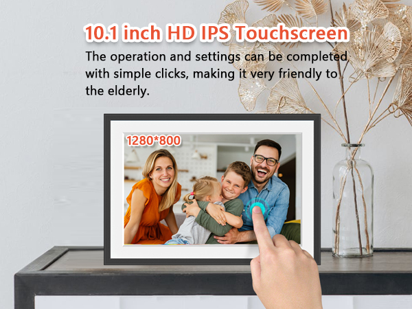 32GB FRAMEO 10.1 Inch Smart WiFi Digital Photo Frame