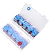 MUSHENJI 2 Pack Contact Lens Organizer Case, Each Hold 15 PCS, Total Hold 30 PCS, Disposable Dail...
