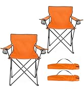 HaSteeL Camping Chair for Adults, Folding Beach Chair Set of 2, Large Foldable Portable Chair for...