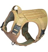 PUP PALS Tactical Dog Harness. No Pull Adjustable Easy to Control Pet Harness with Handle, Reflec...