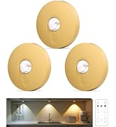 Aokpsrt Rechargeable Puck Lights With Remote Control, 1500mAh Battery Operated Tap Lights, Dimmer...