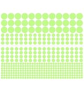 1 Sheet 407 Pcs Glow in The Dark Wall Stickers, Removable Glow in Dark Dots Wall Decals Stickers ...