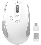 CHHI Bluetooth Wireless Mouse, 3 Modes Bluetooth & Mouse 2.4G Wireless Portable Optical 4 Level D...