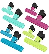 TACGEA Chip Clips, 8 Pack Food Clips, Upgrade Wide Open Bag Clips for Food Storage with Air Tight...